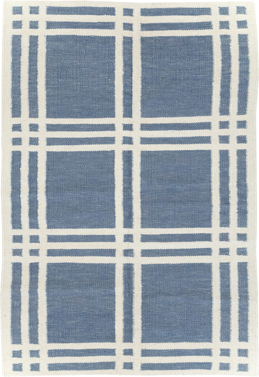 Swedish Inspired Contemporary Turkish Flatweave Accent Rug, No.32505 - Gss
