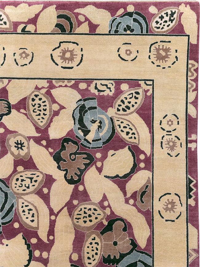 Modern Turkish Art Deco Style Room Size Carpet, No.32520 - Gss