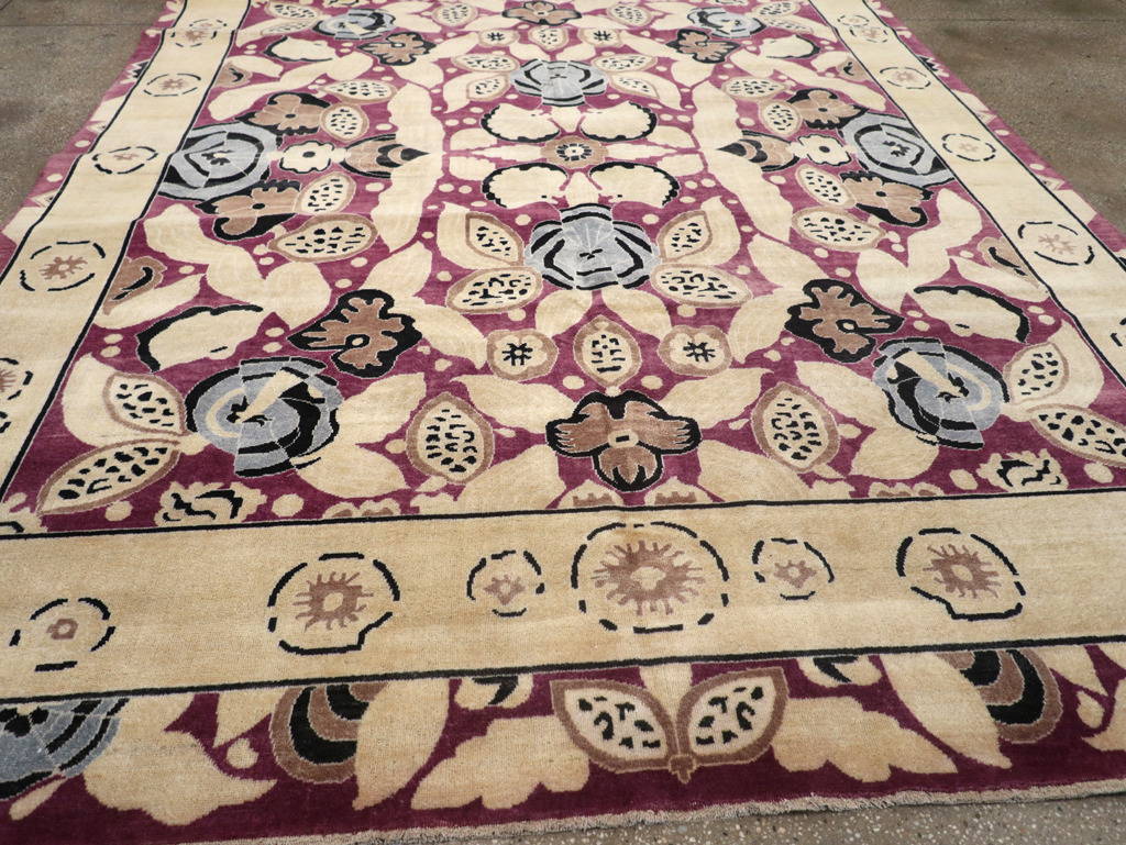 Modern Turkish Art Deco Style Room Size Carpet, No.32520 - Gss