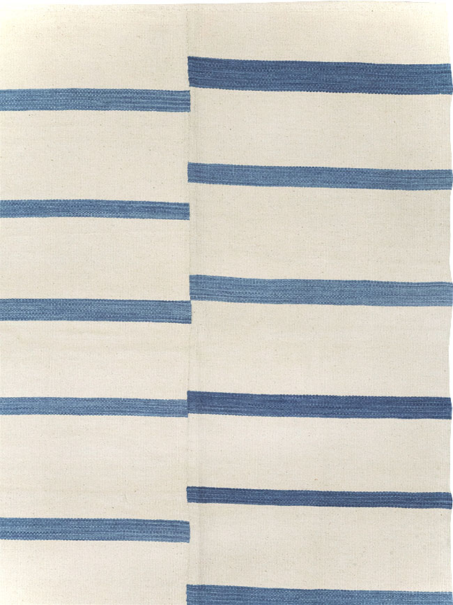 Contemporary Turkish Flatweave Room Size Carpet, No.32542 - Gss