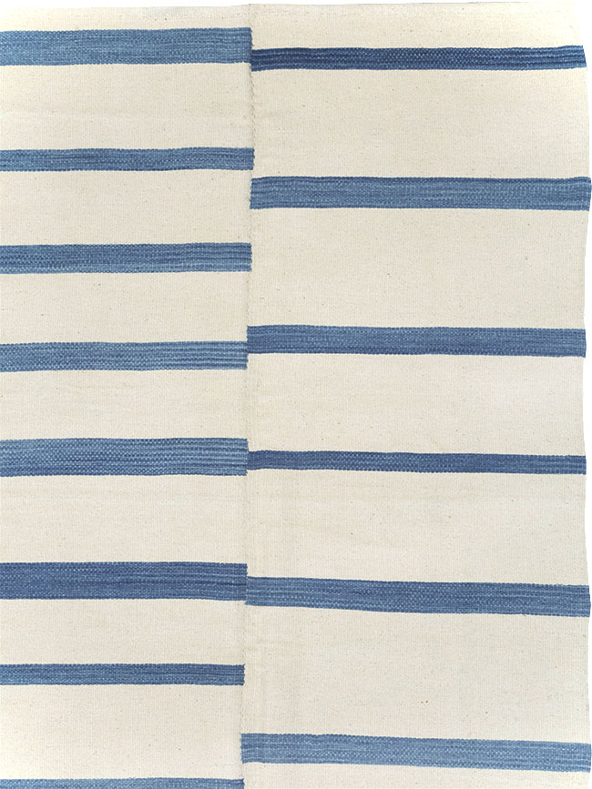 Contemporary Turkish Flatweave Room Size Carpet, No.32542 - Gss