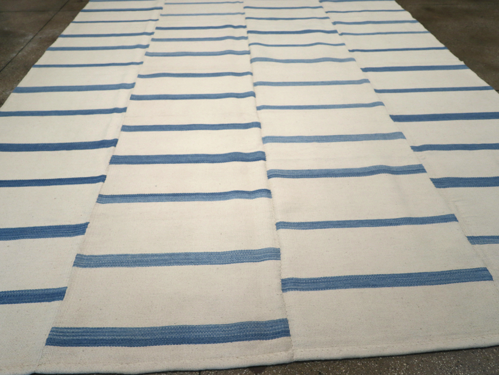 Modern Turkish Flatweave Kilim Room Size Carpet, No.32543 - Gss