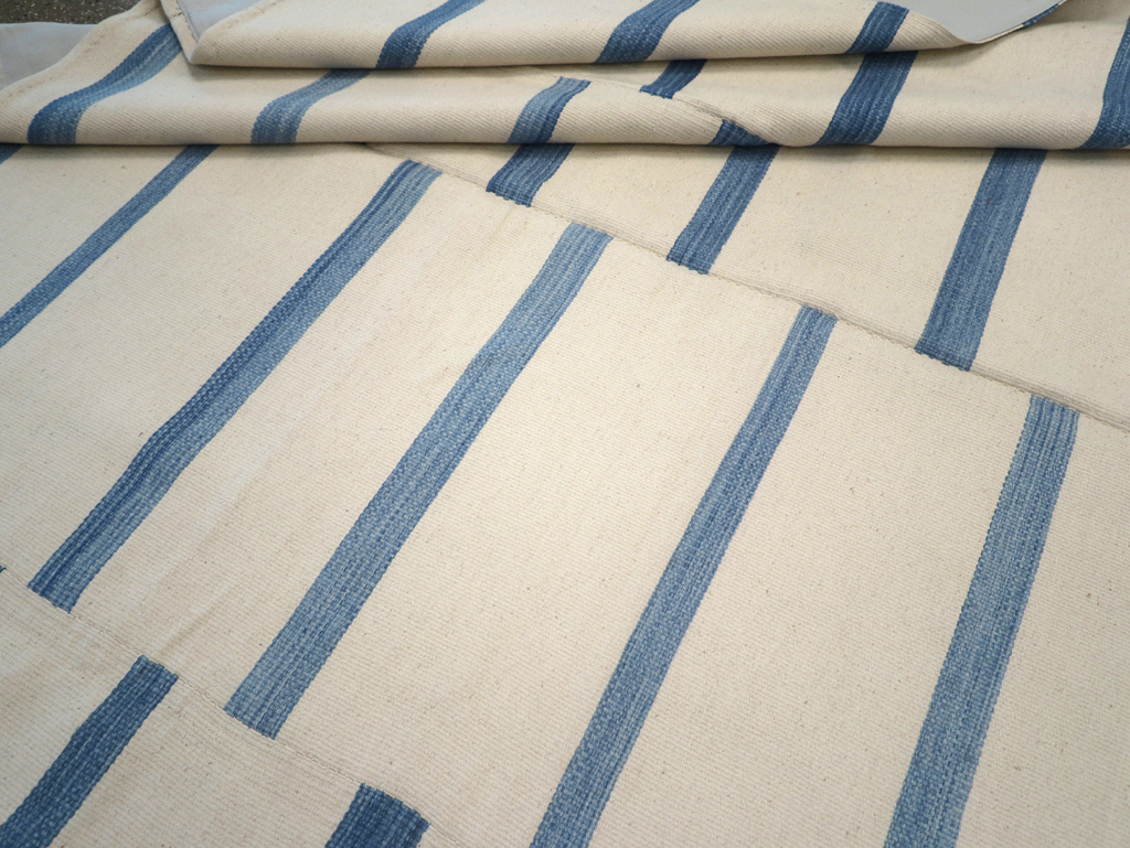 Modern Turkish Flatweave Kilim Room Size Carpet, No.32543 - Gss