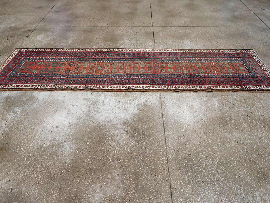 Antique Persian Heriz Runner, No.32545 - Gss