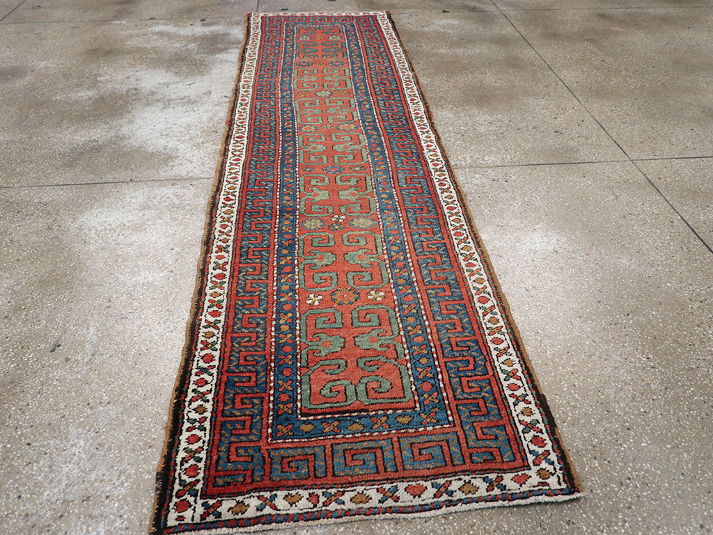 Antique Persian Heriz Runner, No.32545 - Gss