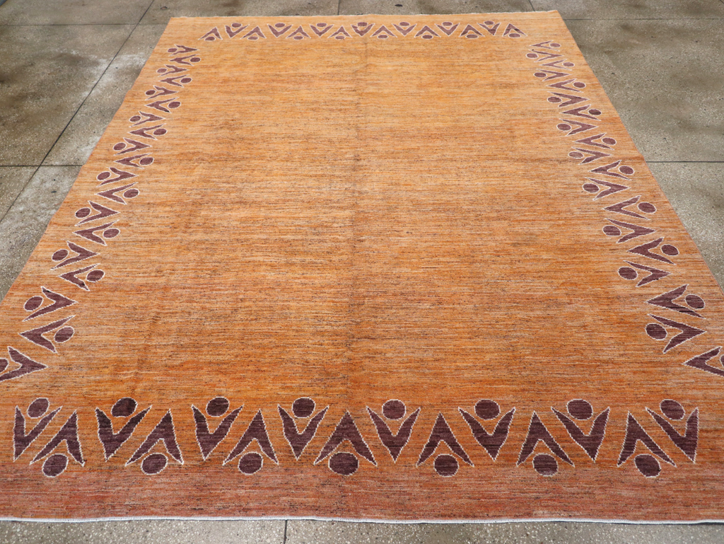 Modern East Turkestan Khotan Room Size Carpet, No.32548 - Gss