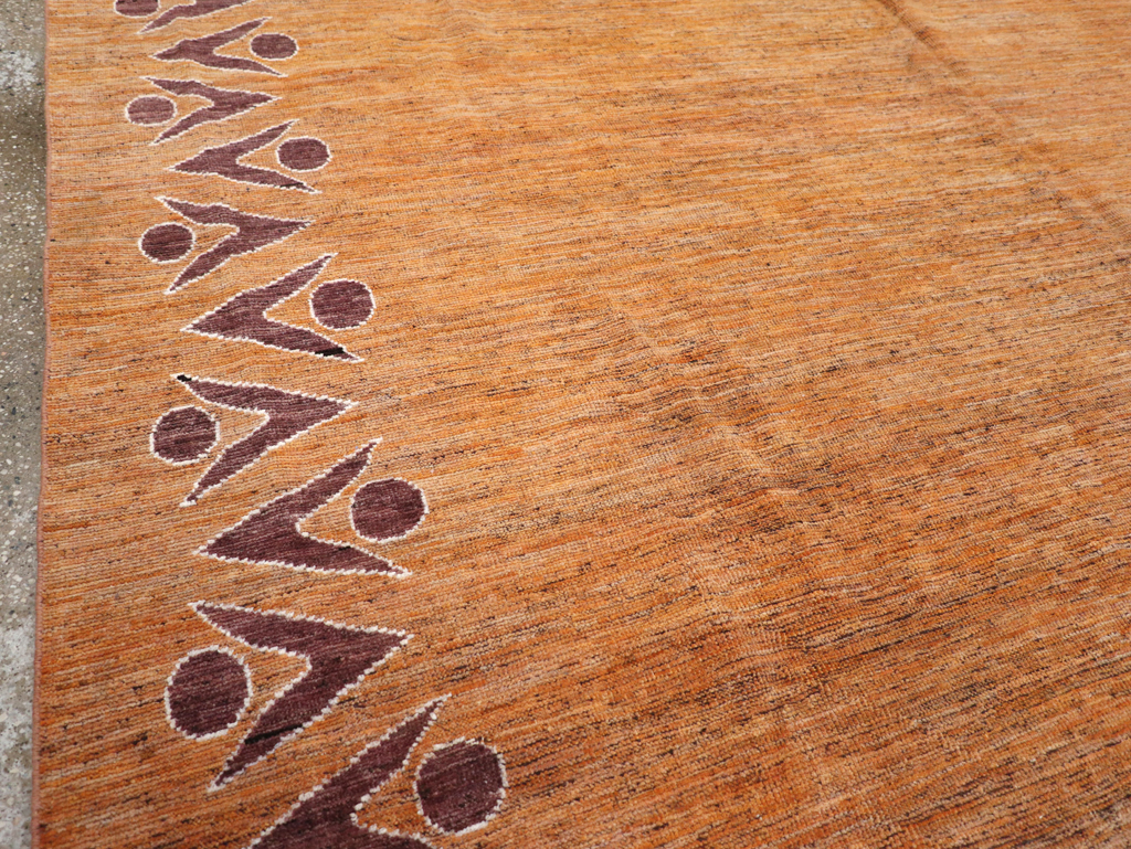 Modern East Turkestan Khotan Room Size Carpet, No.32548 - Gss