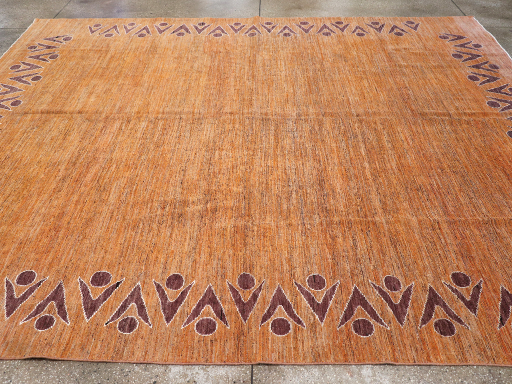 Modern East Turkestan Khotan Room Size Carpet, No.32548 - Gss