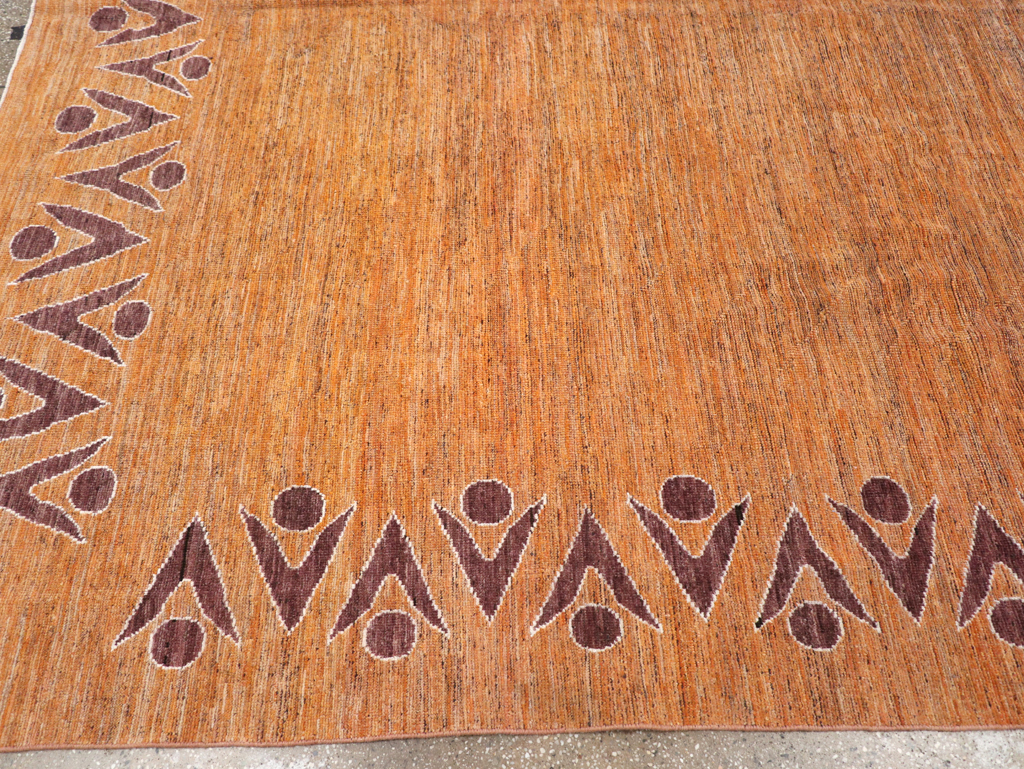 Modern East Turkestan Khotan Room Size Carpet, No.32548 - Gss