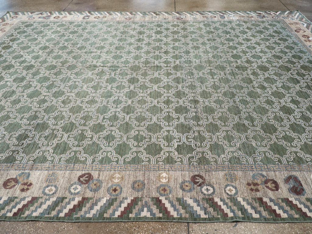 Modern East Turkestan Khotan Room Size Carpet, No.32549 - Gss