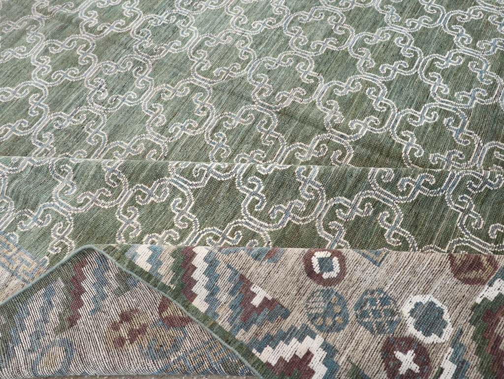 Modern East Turkestan Khotan Room Size Carpet, No.32549 - Gss