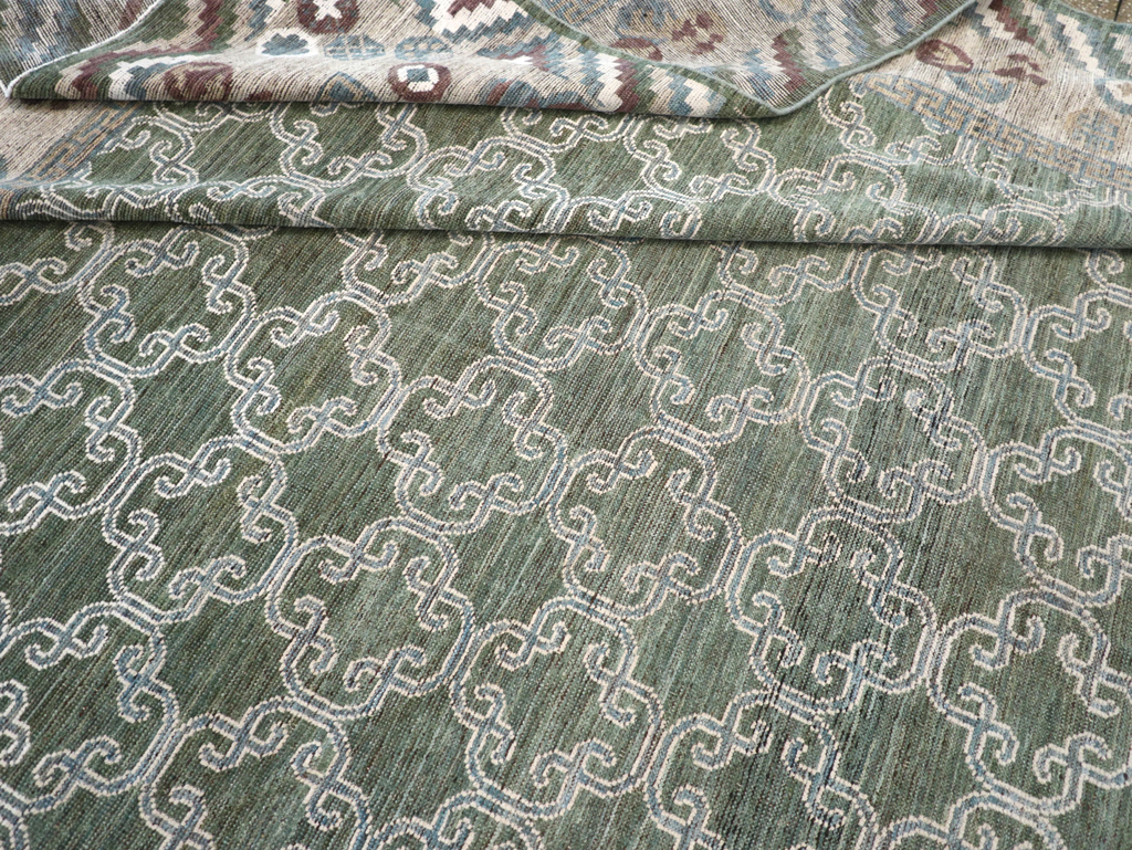 Modern East Turkestan Khotan Room Size Carpet, No.32549 - Gss