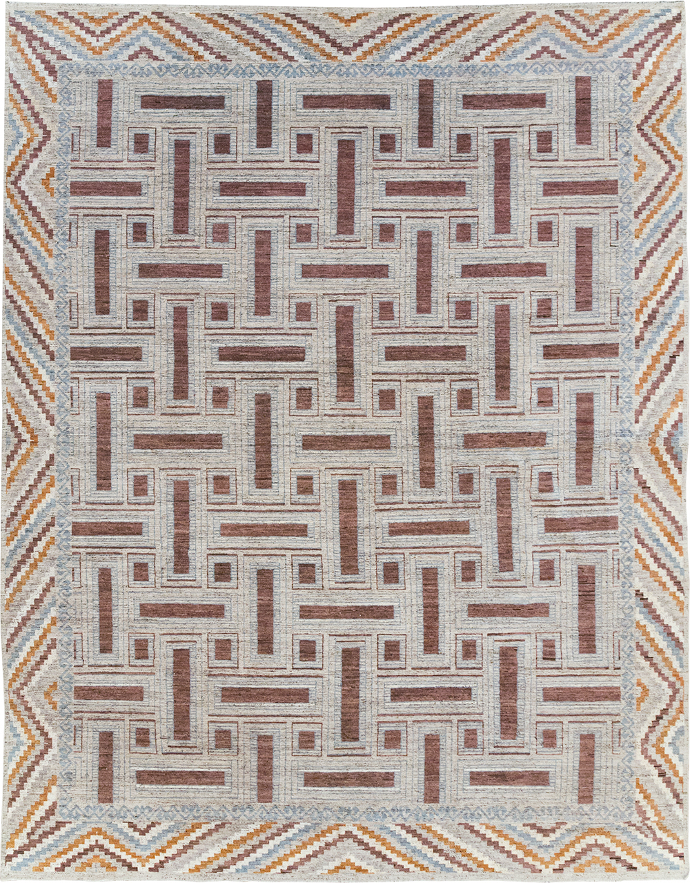 Modern East Turkestan Khotan Room Size Carpet, No.32550 - Gss