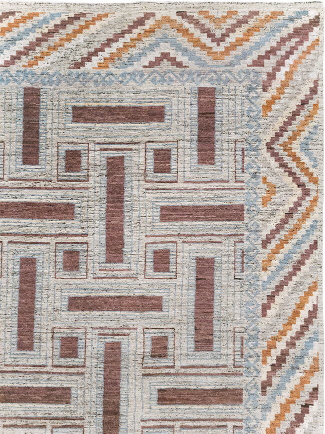 Modern East Turkestan Khotan Room Size Carpet, No.32550 - Gss