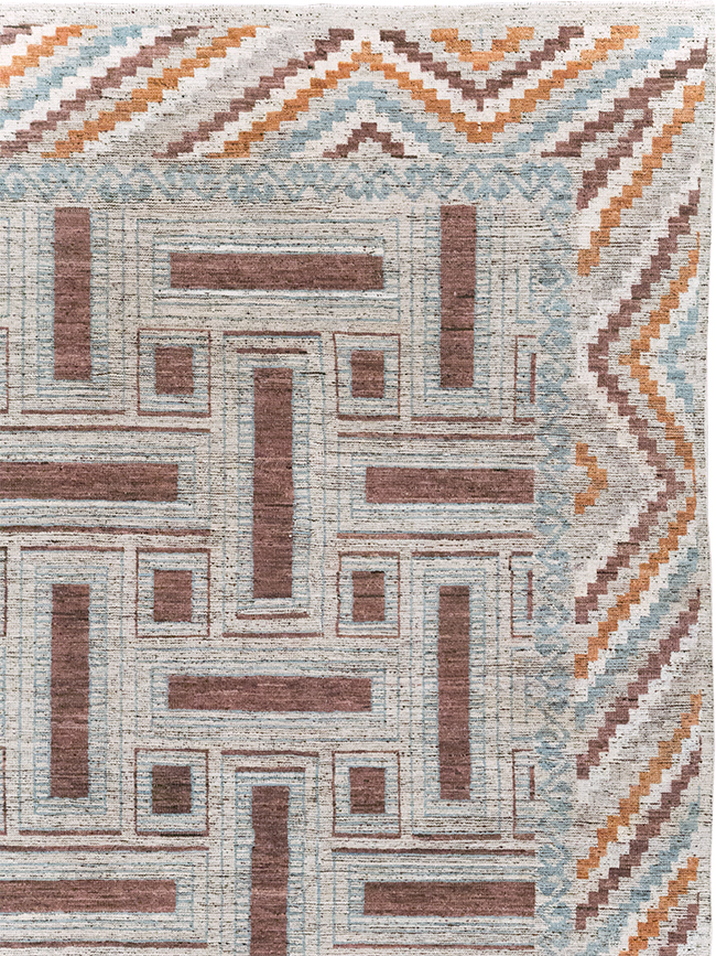 Modern East Turkestan Khotan Room Size Carpet, No.32550 - Gss