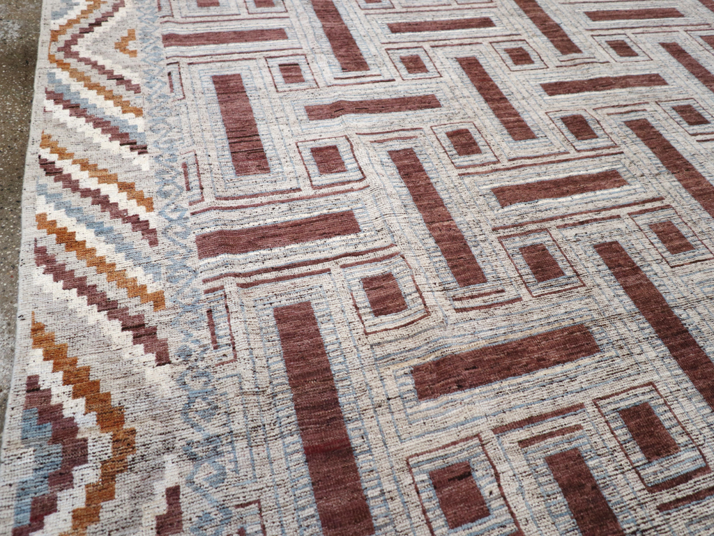 Modern East Turkestan Khotan Room Size Carpet, No.32550 - Gss