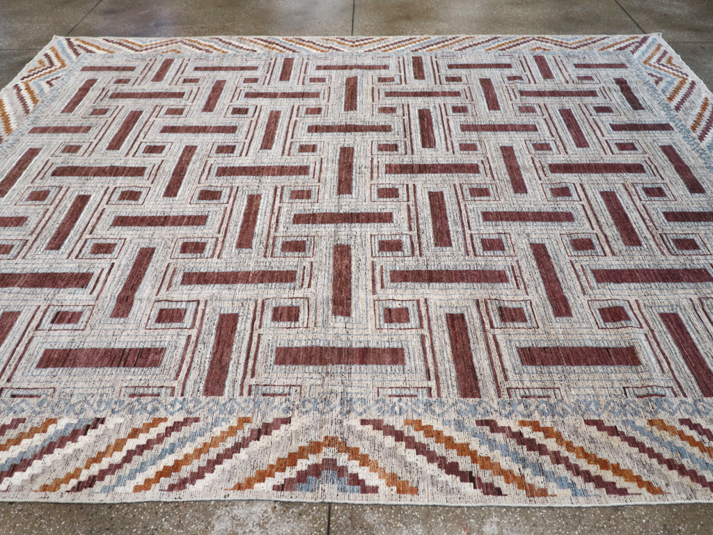 Modern East Turkestan Khotan Room Size Carpet, No.32550 - Gss