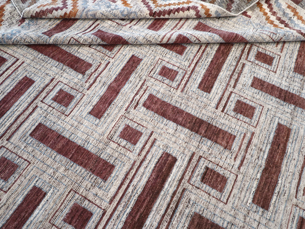 Modern East Turkestan Khotan Room Size Carpet, No.32550 - Gss