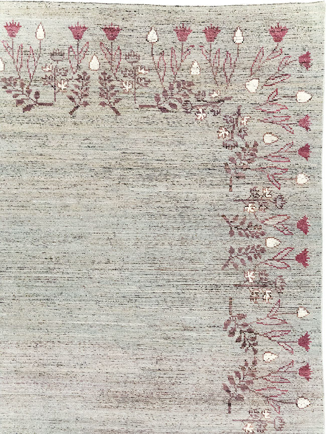 Modern East Turkestan Khotan Room Size Carpet, No.32551 - Gss