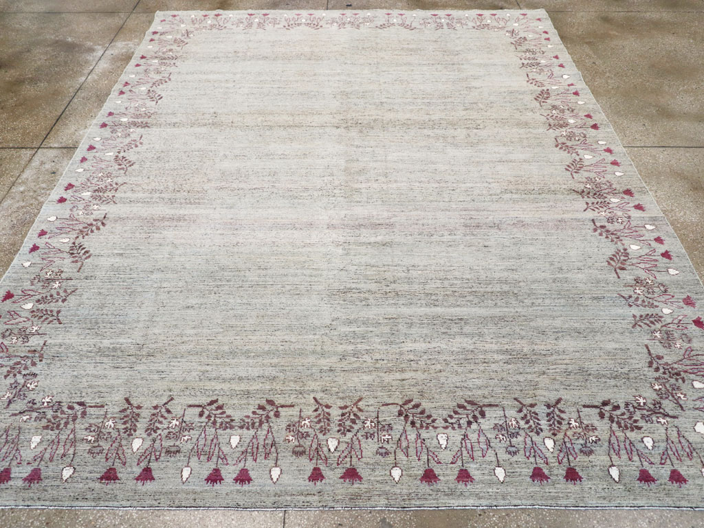 Modern East Turkestan Khotan Room Size Carpet, No.32551 - Gss