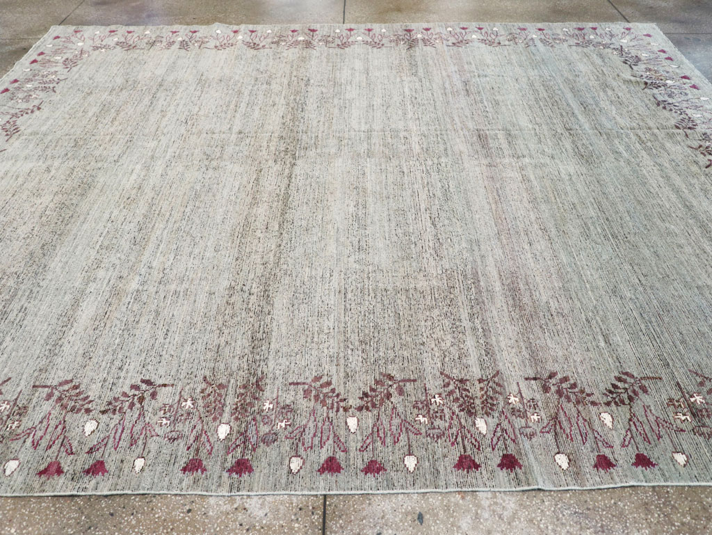 Modern East Turkestan Khotan Room Size Carpet, No.32551 - Gss