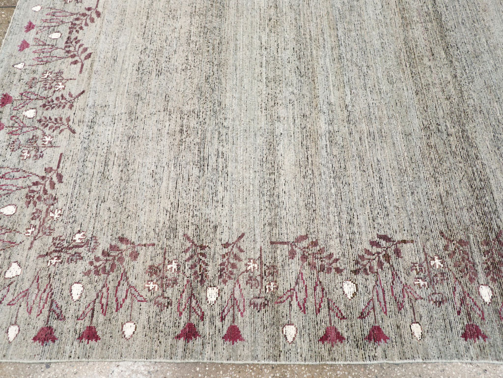 Modern East Turkestan Khotan Room Size Carpet, No.32551 - Gss