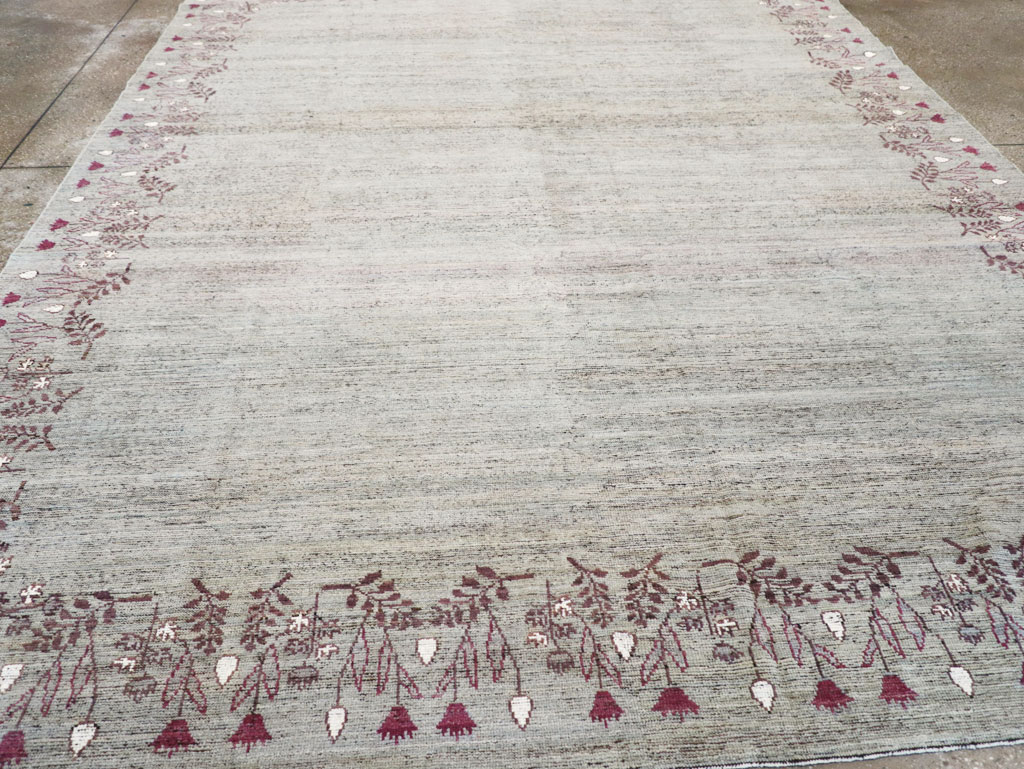 Modern East Turkestan Khotan Room Size Carpet, No.32551 - Gss