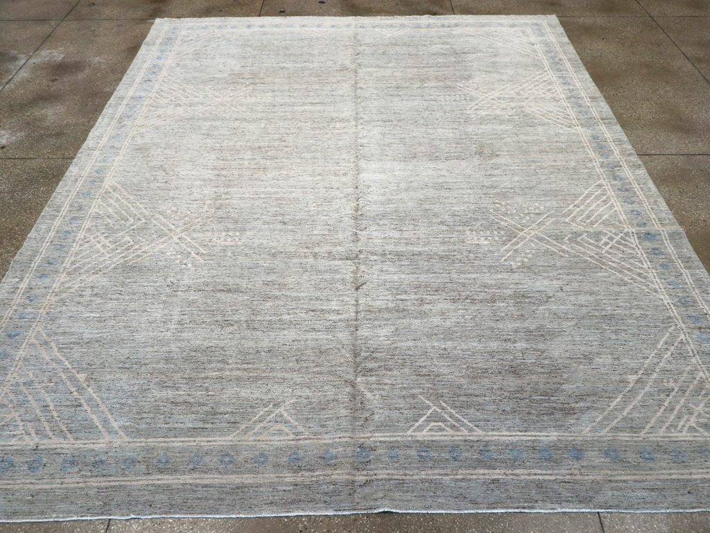 Modern East Turkestan Khotan Room Size Carpet, No.32552 - Gss
