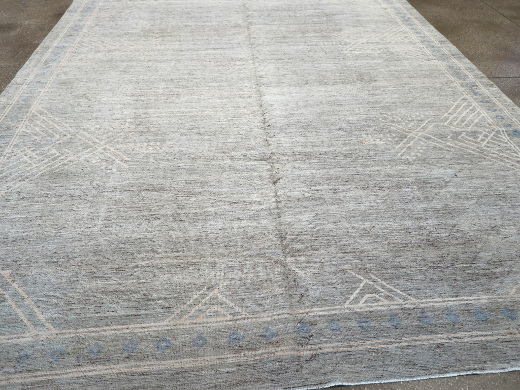 Modern East Turkestan Khotan Room Size Carpet, No.32552 - Gss