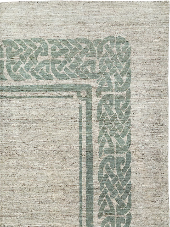 Modern East Turkestan Khotan Room Size Carpet, No.32553 - Gss