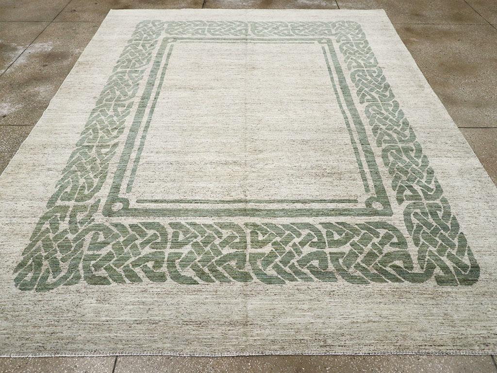 Modern East Turkestan Khotan Room Size Carpet, No.32553 - Gss
