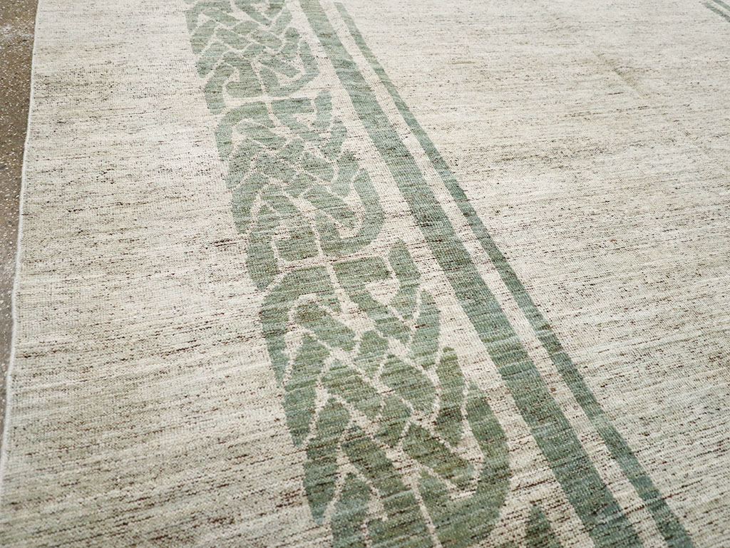 Modern East Turkestan Khotan Room Size Carpet, No.32553 - Gss