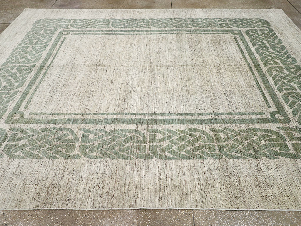 Modern East Turkestan Khotan Room Size Carpet, No.32553 - Gss