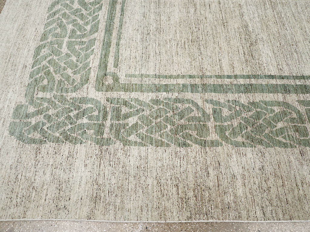 Modern East Turkestan Khotan Room Size Carpet, No.32553 - Gss