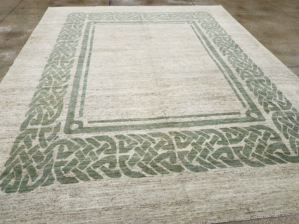 Modern East Turkestan Khotan Room Size Carpet, No.32553 - Gss