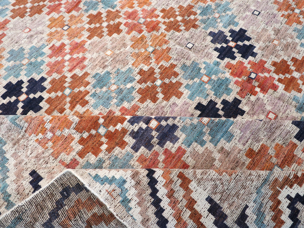 Modern East Turkestan Khotan Room Size Carpet, No.32554 - Gss