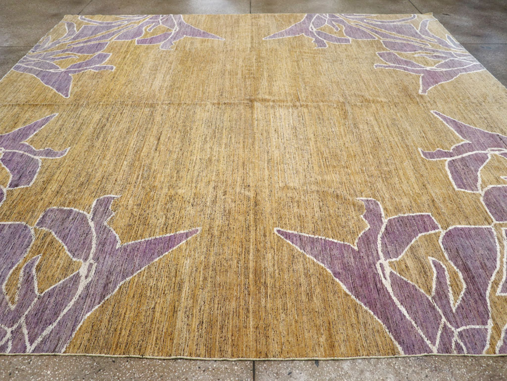 Modern East Turkestan Khotan Square Room Size Carpet, No.32555 - Gss