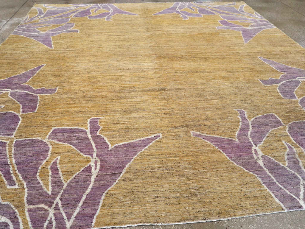 Modern East Turkestan Khotan Square Room Size Carpet, No.32555 - Gss