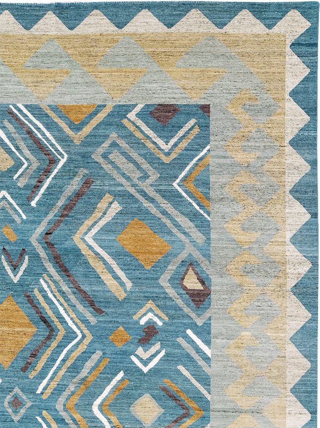 Modern East Turkestan Khotan Large Room Size Carpet, No.32557 - Gss