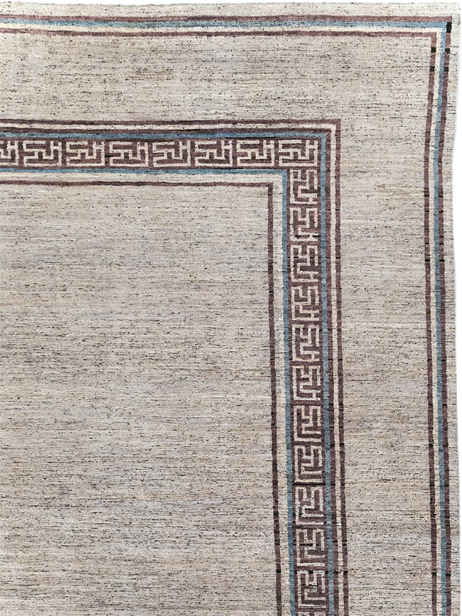 Modern East Turkestan Khotan Room Size Carpet, No.32558 - Gss