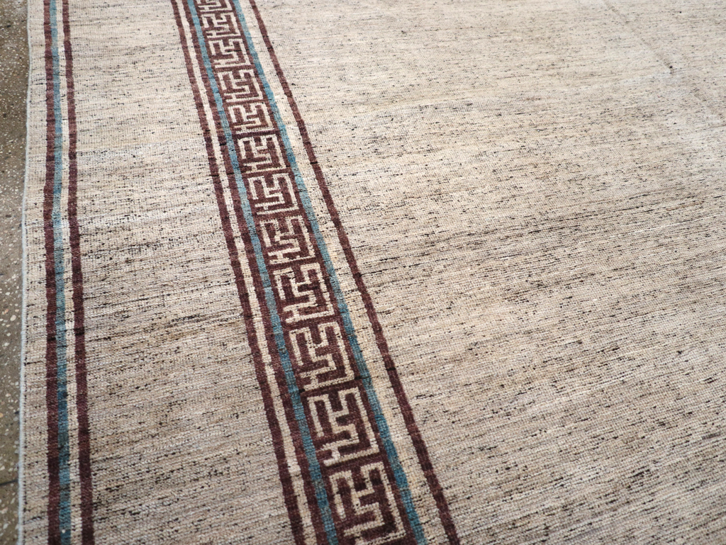 Modern East Turkestan Khotan Room Size Carpet, No.32558 - Gss