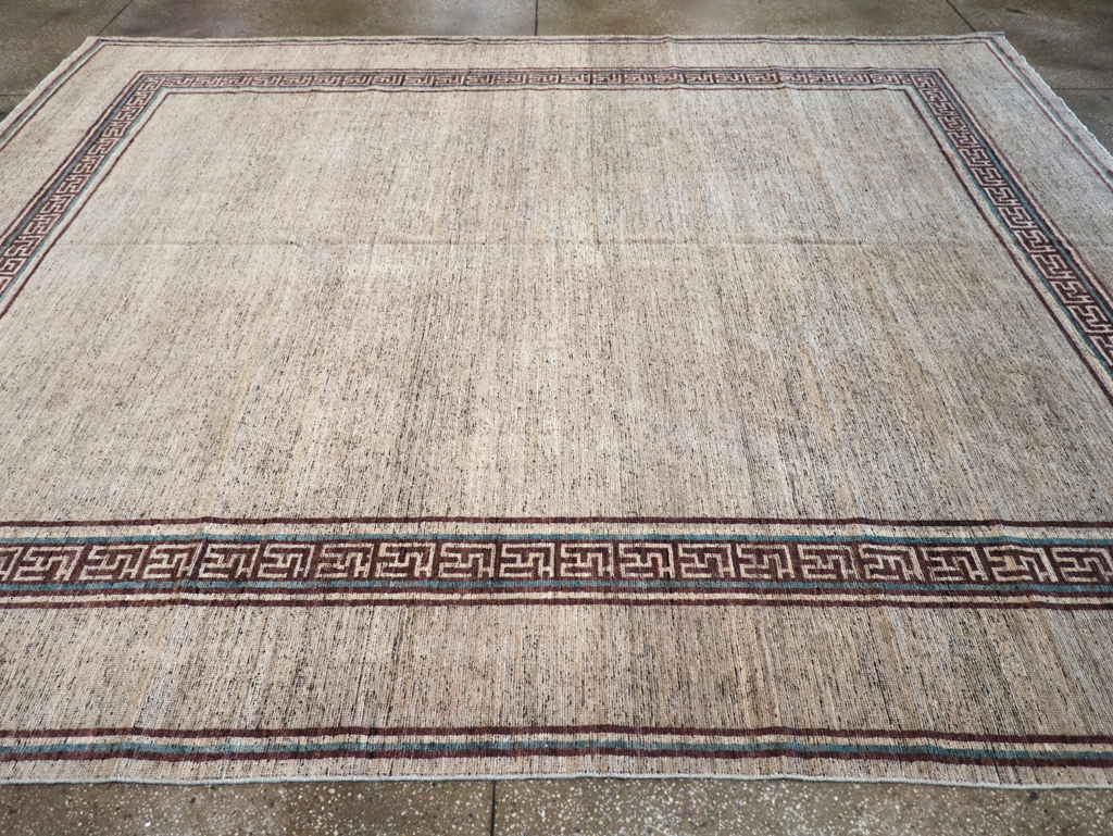 Modern East Turkestan Khotan Room Size Carpet, No.32558 - Gss
