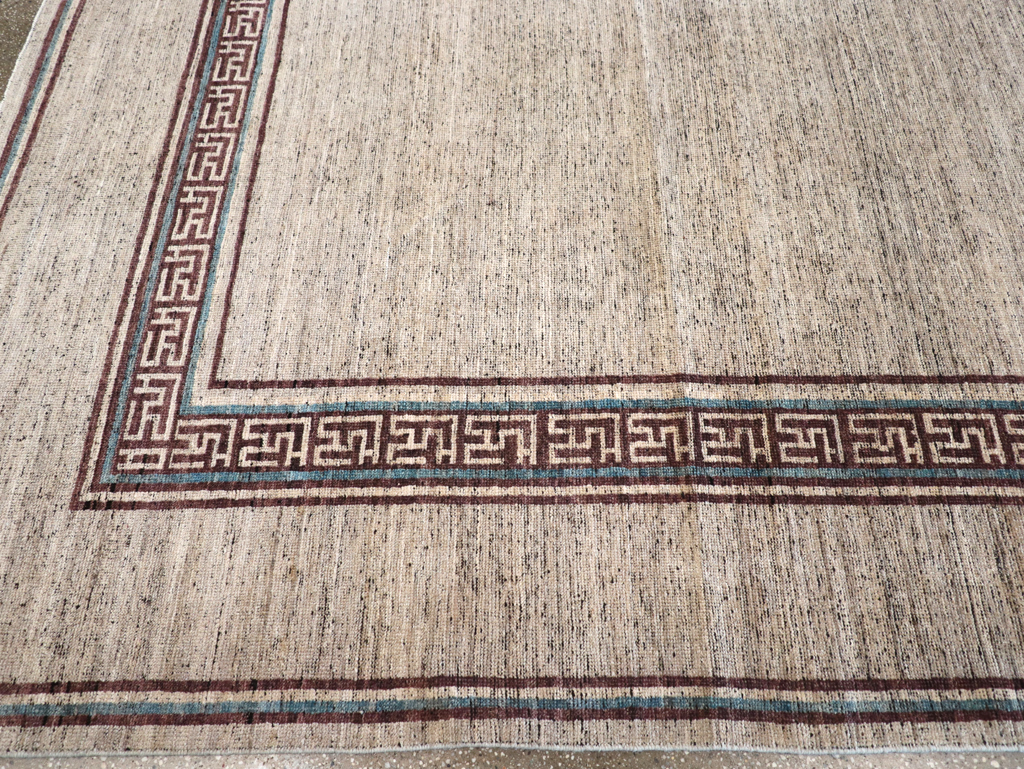 Modern East Turkestan Khotan Room Size Carpet, No.32558 - Gss