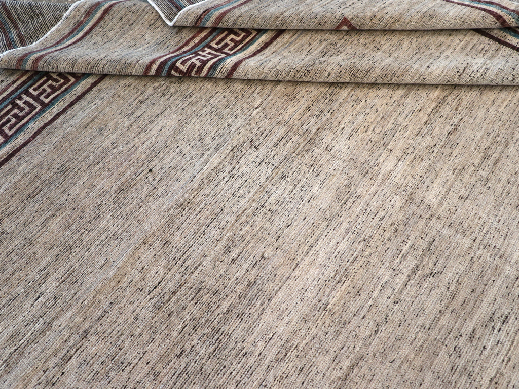 Modern East Turkestan Khotan Room Size Carpet, No.32558 - Gss