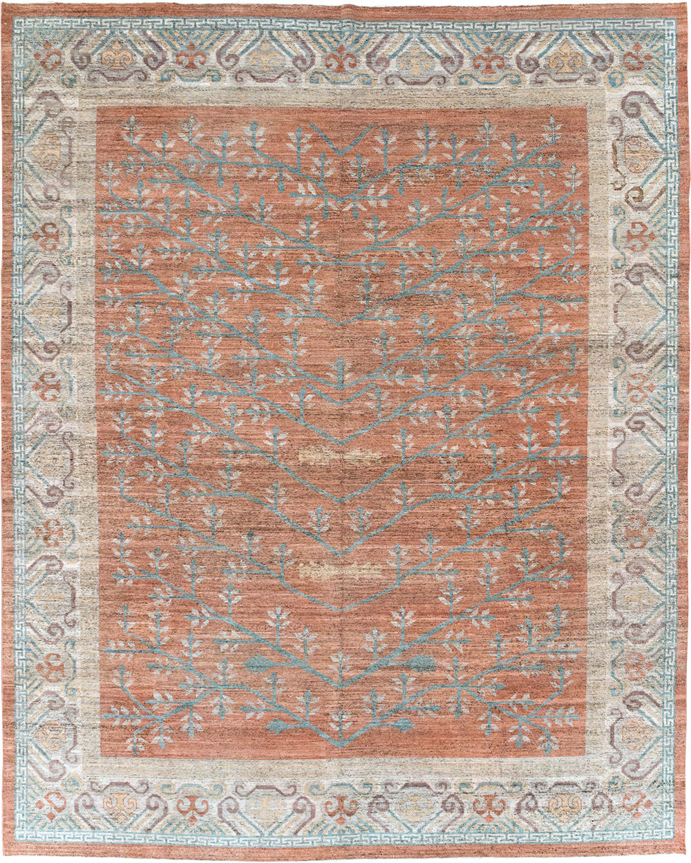 Modern East Turkestan Khotan Room Size Carpet, No.32559 - Gss