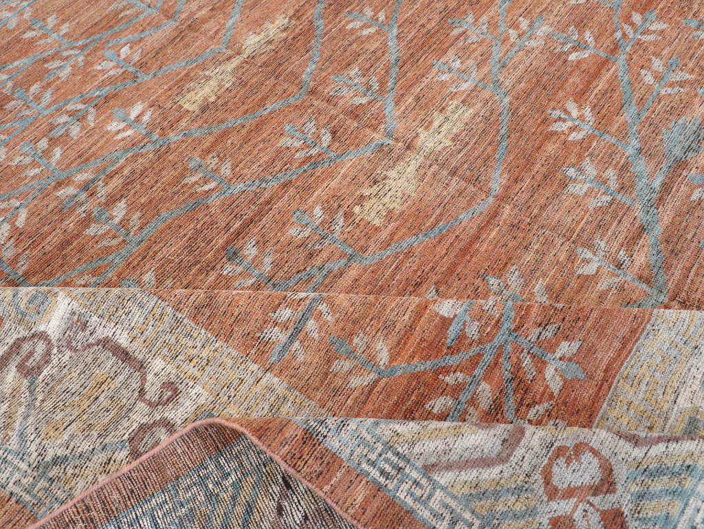 Modern East Turkestan Khotan Room Size Carpet, No.32559 - Gss