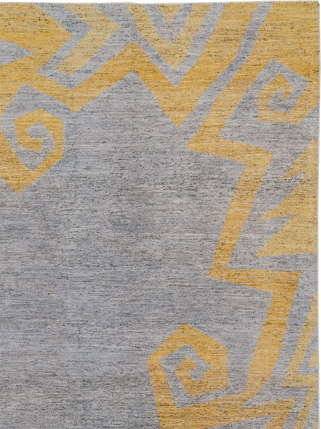 Modern East Turkestan Khotan Room Size Carpet, No.32560 - Gss