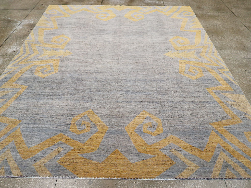 Modern East Turkestan Khotan Room Size Carpet, No.32560 - Gss