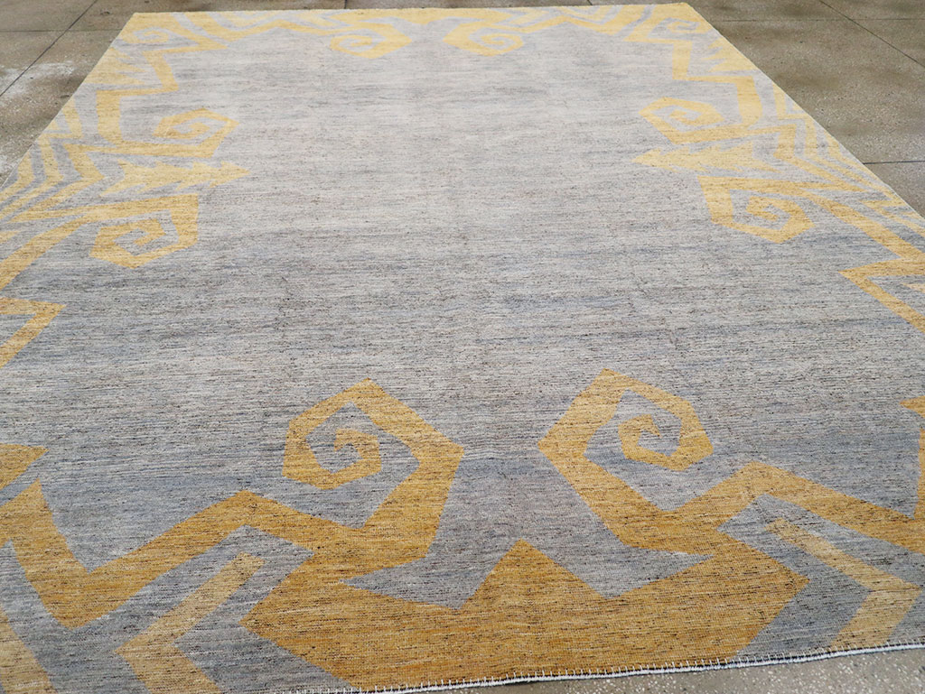 Modern East Turkestan Khotan Room Size Carpet, No.32560 - Gss