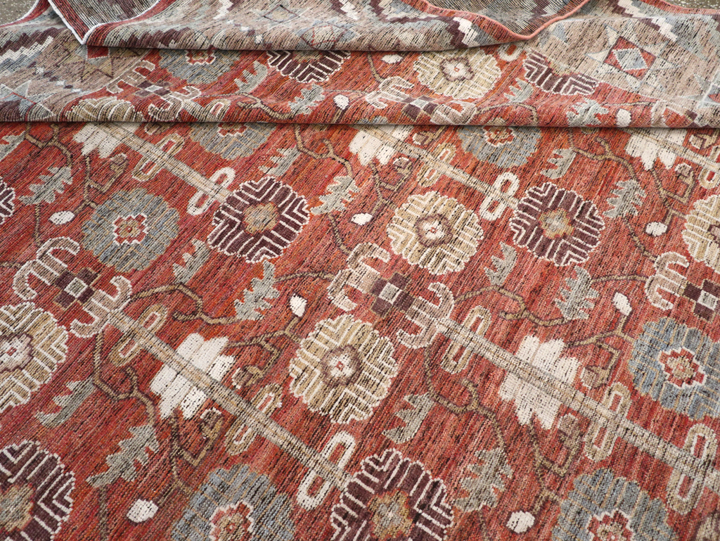 Modern East Turkestan Khotan Room Size Carpet, No.32561 - Gss
